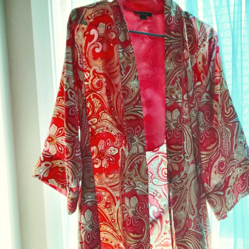 Stunning Satin Paisley Robe